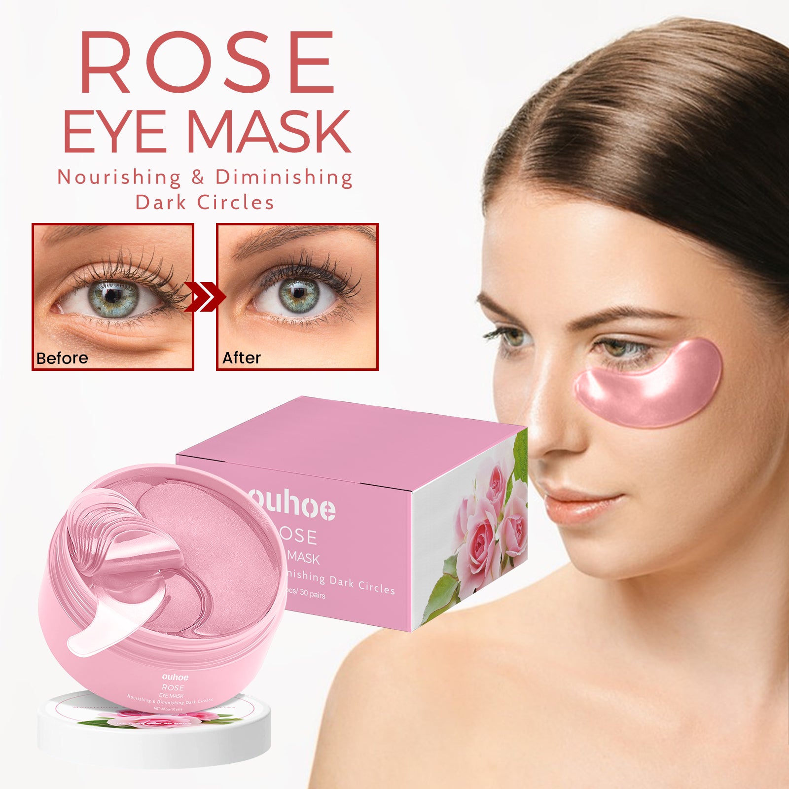 LyraGlow™ Pink Rose Eye Patch