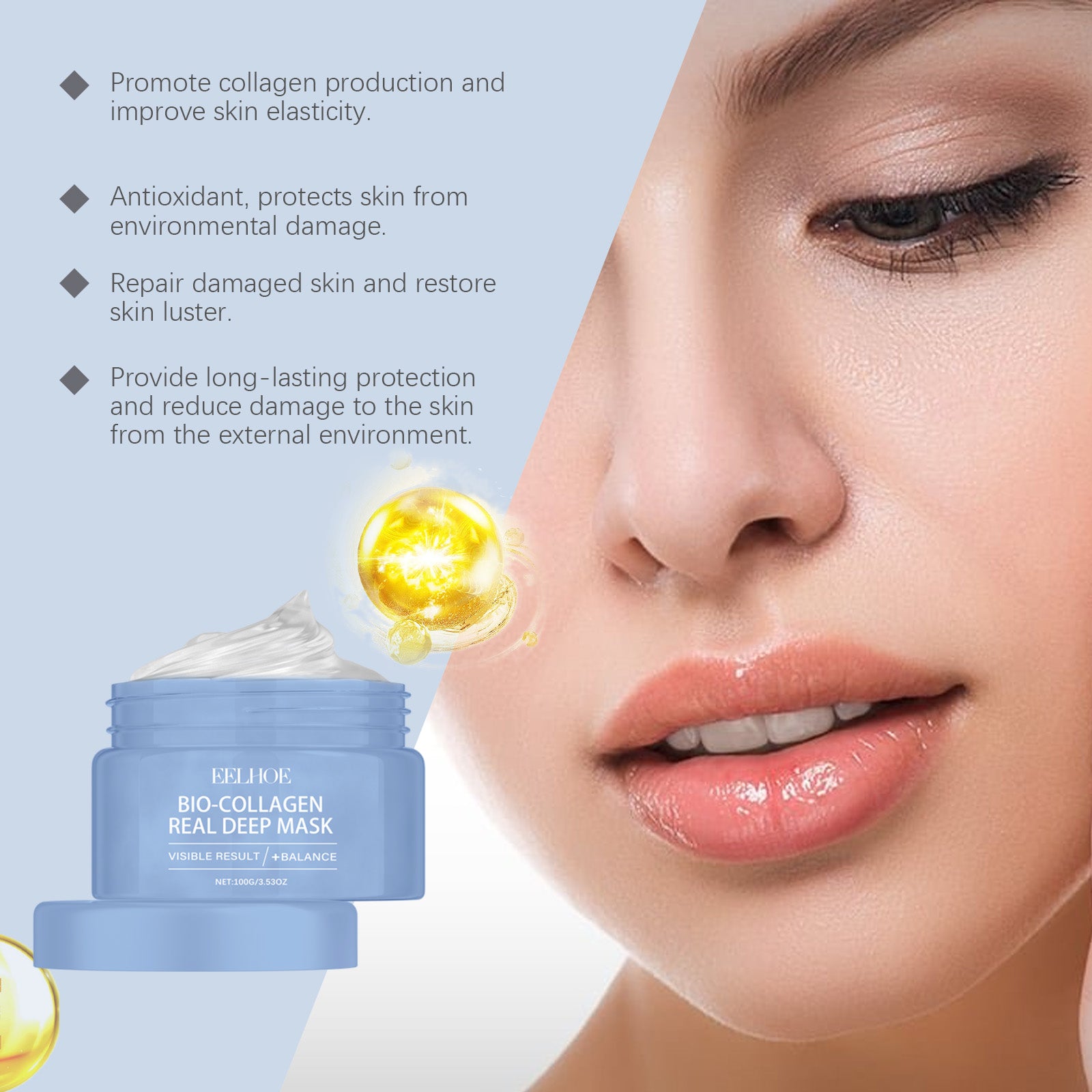 LyraGlow™ Collagen Peel And Tear Mask