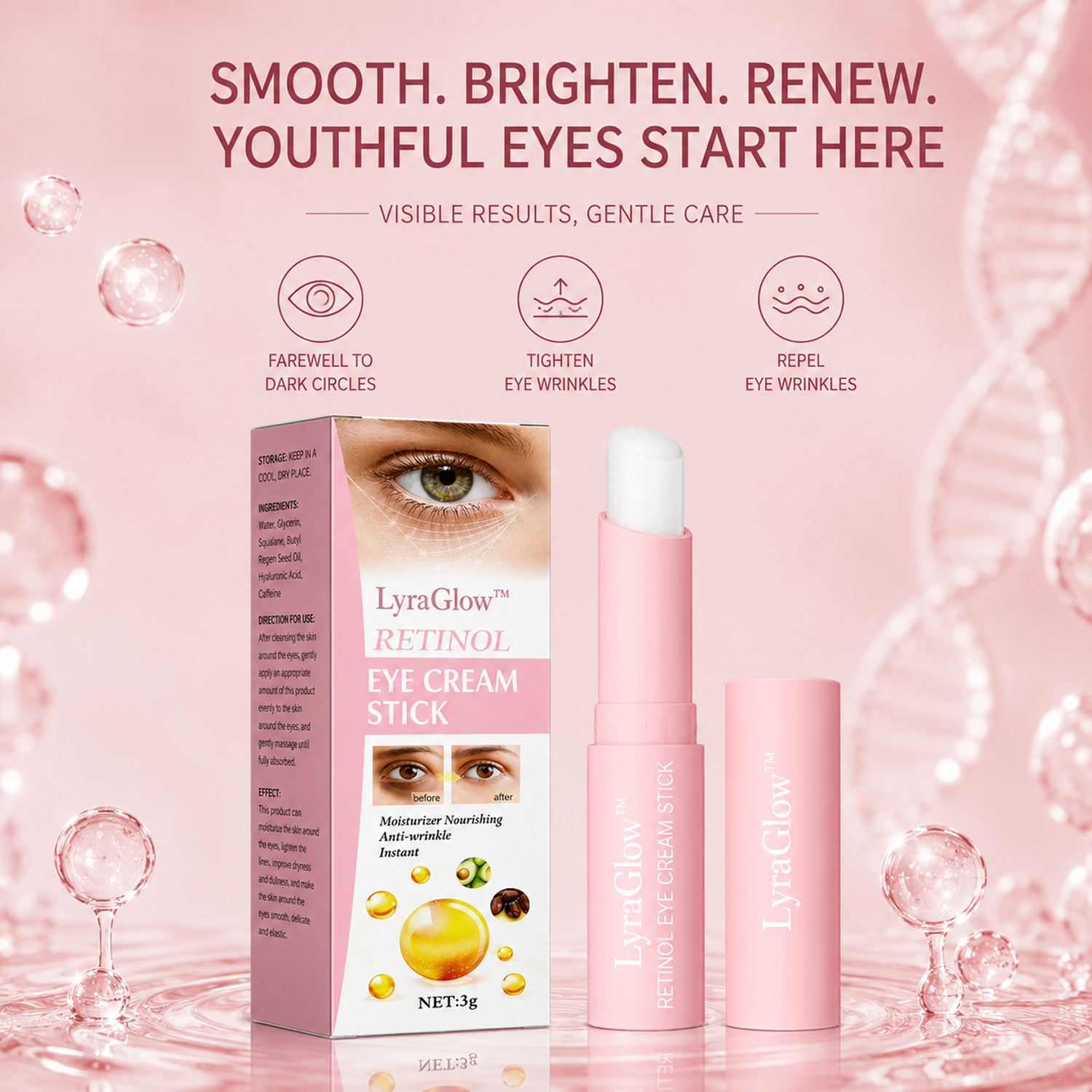 LyraGlow™ Retinol Eye Cream Stick