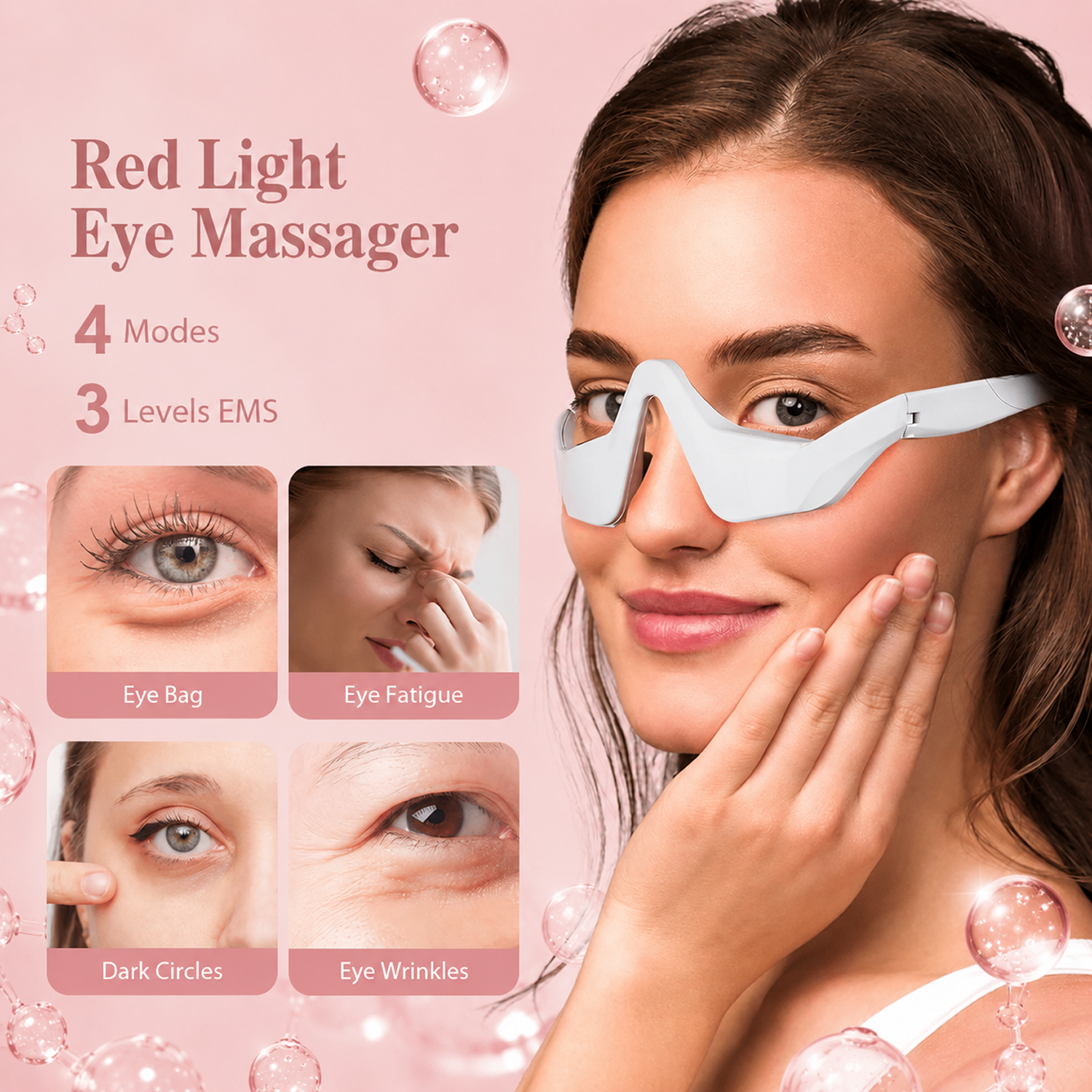 LyraGlow™ 2-in-1 Red Light Therapy + EMS To Erase Eye Bags