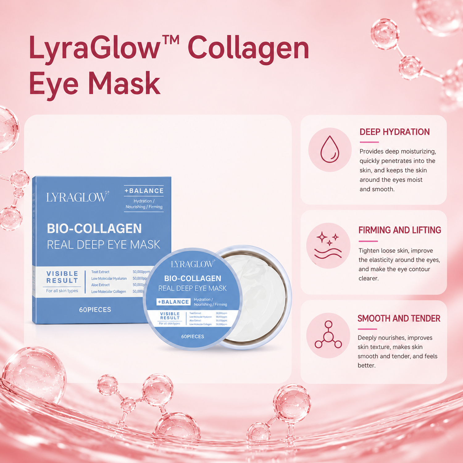 LyraGlow™ Collagen Eye Mask