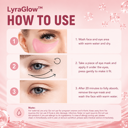 LyraGlow™ Pink Rose Eye Patch