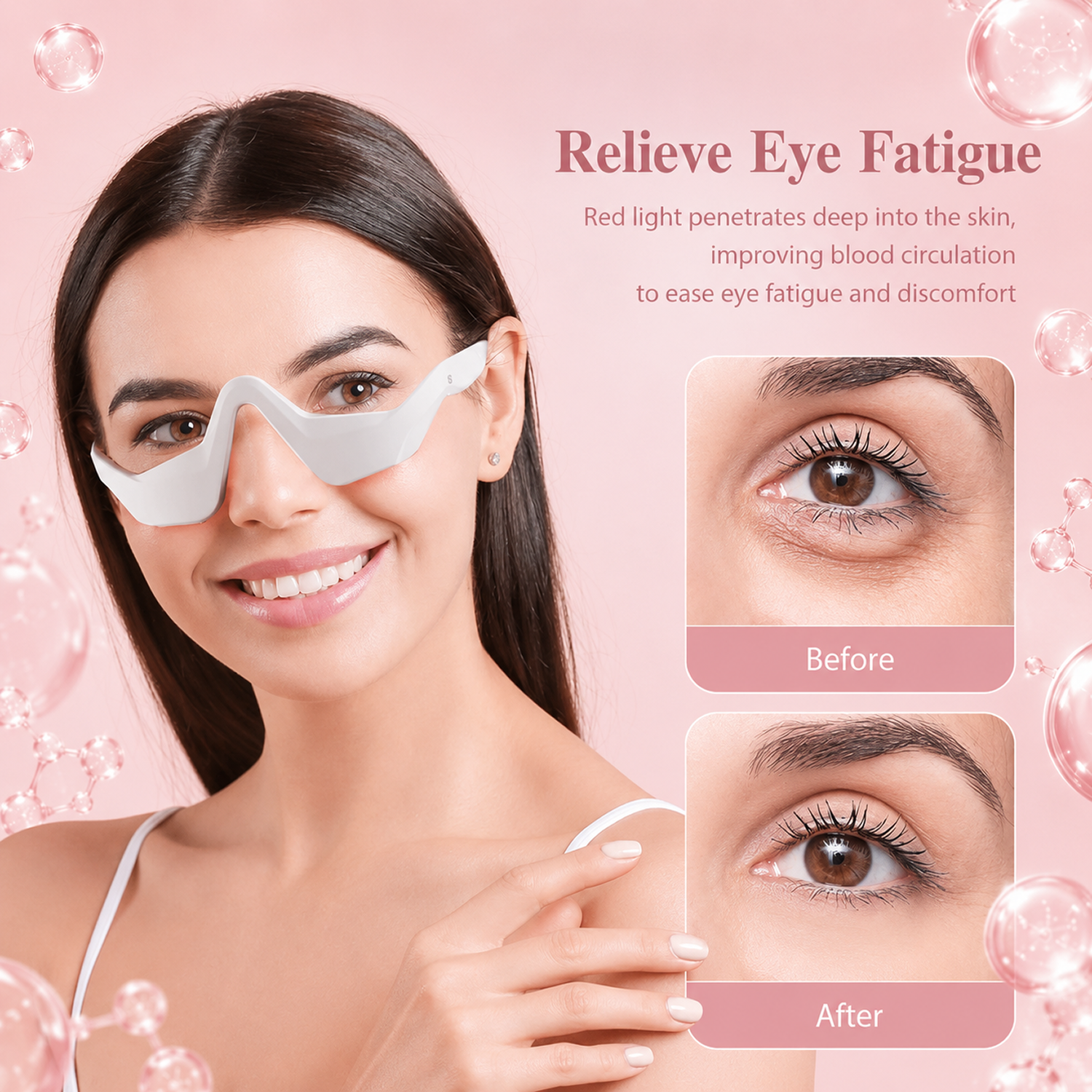 LyraGlow™ 2-in-1 Red Light Therapy + EMS To Erase Eye Bags