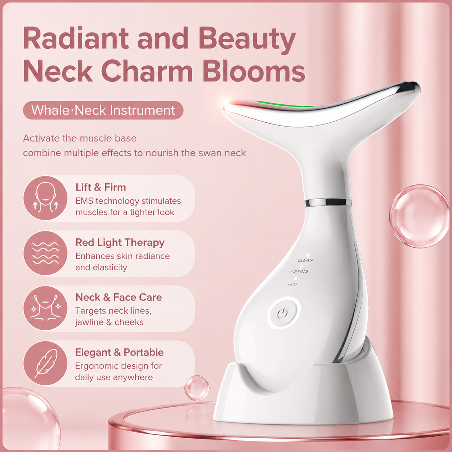 LyraGlow™ EMS Neck & Face Tightening Device