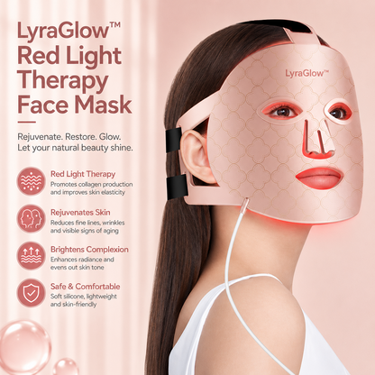 LyraGlow™ Red Light Therapy Face Mask